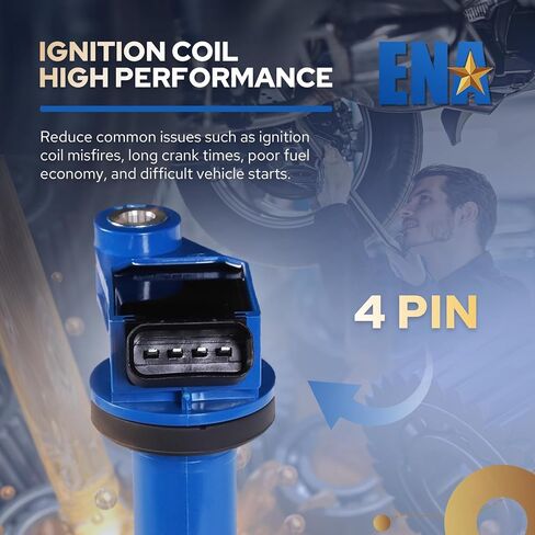 Ignition Coil Pack UF267 Fits for V6 3.0L 3.3L Compatible with 1999 2000 2001 2002 2003 2004 2005 2006 Lexus ES300 RX300 Toyota Avalon Camry Highlander Sienna Solara Lexus RX400h Coils Pack, Set of 6 in Saudi Arabia