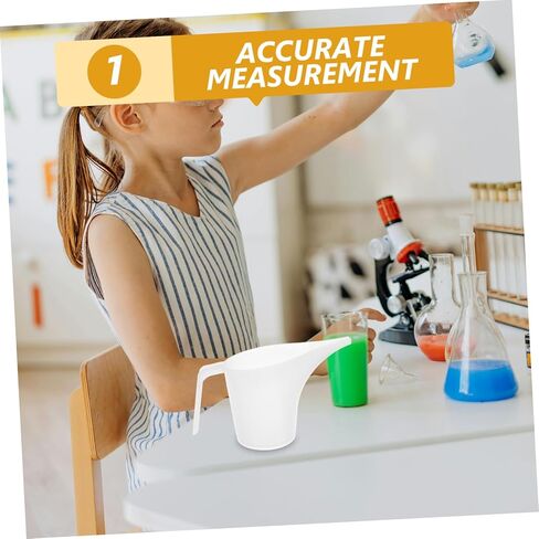 Pretyzoom 4pcs Spout Long Leasing Cup Plastic Pitcher التخرج لصنع الصابون الخبز in Kuwait