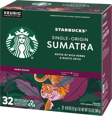 Starbucks K-Cup Coffee Pods, Dark Roast Coffee, French Roast, 100% Arabica, 1 box (32 pods) in Saudi Arabia