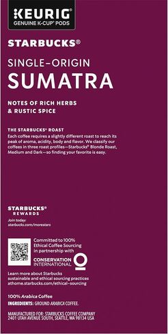 Starbucks K-Cup Coffee Pods, Dark Roast Coffee, French Roast, 100% Arabica, 1 box (32 pods) in Saudi Arabia