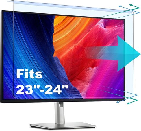 2 Pack Anti-Blue Light & Anti-Scratch Screen Protector Shield for 20, 20.2, 21.5, 21.6, 22 Inches Desktop Computer Monitor in Kuwait
