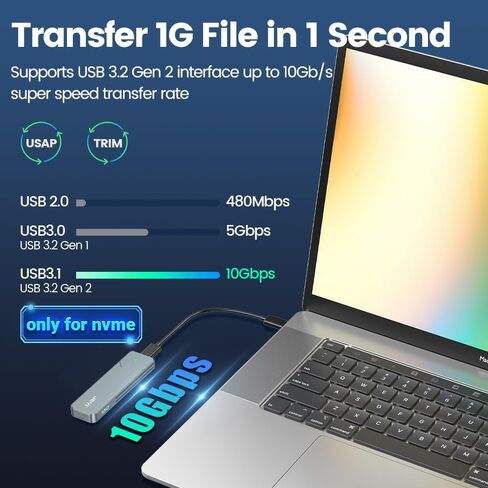 JEYI Quad Nvme Enclosure, 4-Bay RAID Enclosure, USB4 40Gbps to 4 M.2 SSD Enclosure, 40Gbps Transmission Speed SSD Enclosure Compatible with Thunderbolt 3/4 in Saudi Arabia