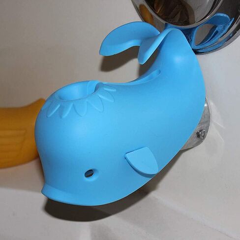 Bath Spout Cover for Bathtub - Protects Baby from Bumping Head During Bathing Time Baby Faucet Cover Universal Faucet Protective Cover Whale Design (Pink) in Saudi Arabia