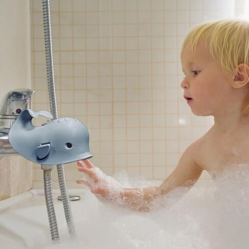 Bath Spout Cover for Bathtub - Protects Baby from Bumping Head During Bathing Time Baby Faucet Cover Universal Faucet Protective Cover Whale Design (Pink) in Saudi Arabia