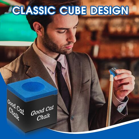 Nano Pool Cue Chalk – Professional Billiard Chalk Set, Bulk Packs Available (12PCS / 24PCS / 144PCS), Long-Lasting Grip, Anti-Miscue, Low Deflection Cue Tip Chalk in Kuwait