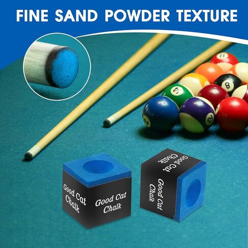 Nano Pool Cue Chalk – Professional Billiard Chalk Set, Bulk Packs Available (12PCS / 24PCS / 144PCS), Long-Lasting Grip, Anti-Miscue, Low Deflection Cue Tip Chalk in Kuwait