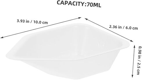 Pretyzoom 10pcs مختبر وزن عموم القوارب البلاستيكية الصغيرة للوزن لقياس الدقة مقياس كيمياء المطبخ مقاييس المطبخ الأوزان الحرفية in Saudi Arabia