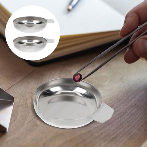 OperItacx 2pcs الفولاذ المقاوم للصدأ للوزن التسكع التبعية الإلكترونية لمخبز المطبخ المنزلي ومتجر الفواكه استخدام طبق وزن عالي الدقة للطعام والمكونات in Kuwait