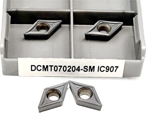 Indexable Carbide Lathe Tool DCMT070204 IC907 IC908 Internal Turning Tool CNC Metal Cutting Parts Processing (Size : DCMT070204 IC908) in Kuwait