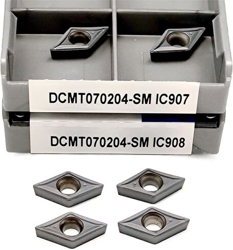 Indexable Carbide Lathe Tool DCMT070204 IC907 IC908 Internal Turning Tool CNC Metal Cutting Parts Processing (Size : DCMT070204 IC908) in Kuwait