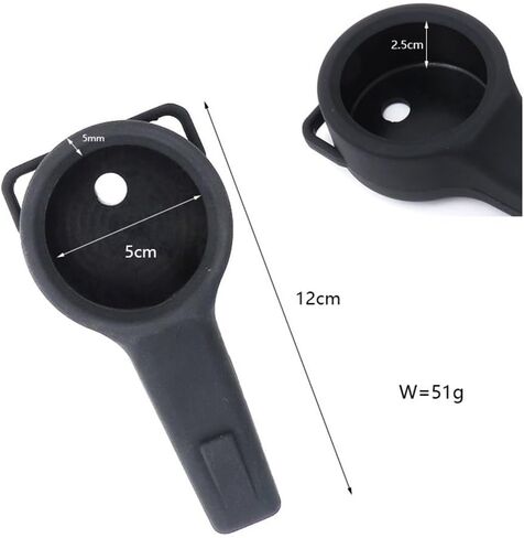 Professional for SCUBA Diving Pressure Gauge Protector for EPDM Rubber Cover With Dual Eyelets For Underwater Equipment Protection 5cm Diameter Pressure Gauge Case White Black(Black) in Saudi Arabia
