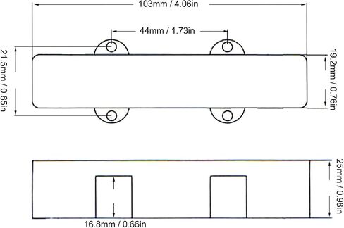 Walfront 2PCS Professional Bass Pickup Build Bessioning Bassion مع Pickup Open Style لـ 5 String Electric Bass in Saudi Arabia
