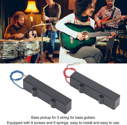 Walfront 2PCS Professional Bass Pickup Build Bessioning Bassion مع Pickup Open Style لـ 5 String Electric Bass in Saudi Arabia