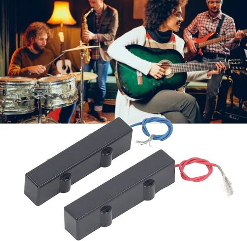 Walfront 2PCS Professional Bass Pickup Build Bessioning Bassion مع Pickup Open Style لـ 5 String Electric Bass in Saudi Arabia