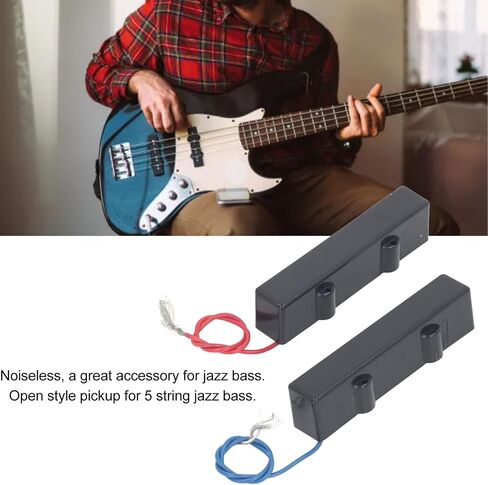 Walfront 2PCS Professional Bass Pickup Build Bessioning Bassion مع Pickup Open Style لـ 5 String Electric Bass in Saudi Arabia