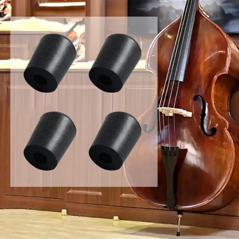 4x Double Bass Endpin Rubber Tips String Instrument End Cap Protectors Inner in Kuwait