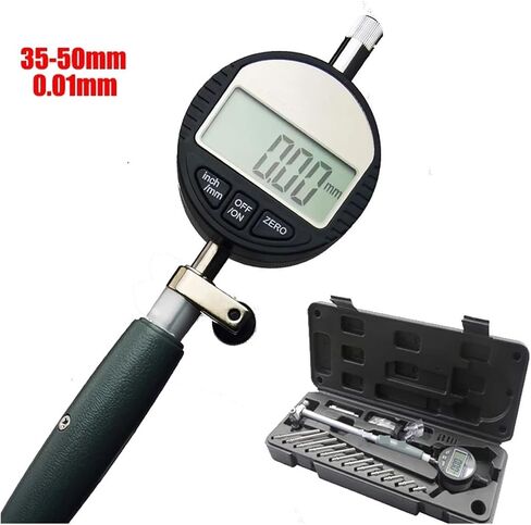 Dial Bore Gauge Hole Diameter Digital 0.001mm 18-35mm 35-50mm 50-160mm/0.01mm Dial Bore Gauge Center Ring Dial Indicator Micrometer Gauges Measuring Tools(0.01mm 35-50) in Saudi Arabia