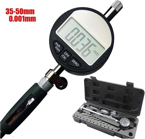 Dial Bore Gauge Hole Diameter Digital 0.001mm 18-35mm 35-50mm 50-160mm/0.01mm Dial Bore Gauge Center Ring Dial Indicator Micrometer Gauges Measuring Tools(0.01mm 35-50) in Saudi Arabia