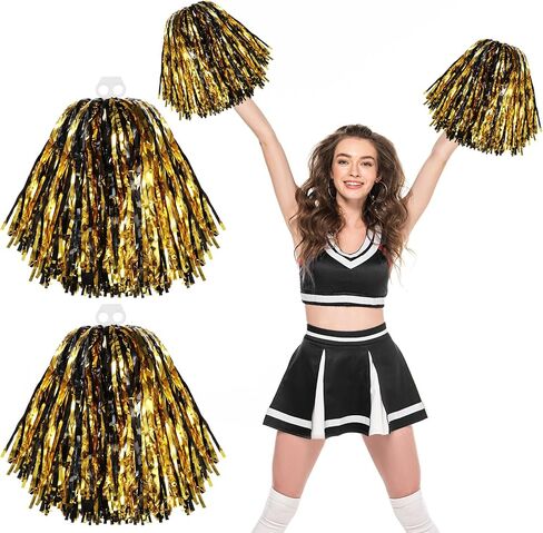 Thenshop التشجيع بوم بومس 2 حزمة المشجع فرقة حماسية متعة pompoms تهتف اليد الزهور بومبومات المعاد in Kuwait