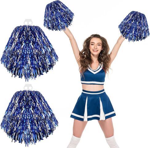 Thenshop التشجيع بوم بومس 2 حزمة المشجع فرقة حماسية متعة pompoms تهتف اليد الزهور بومبومات المعاد in Kuwait