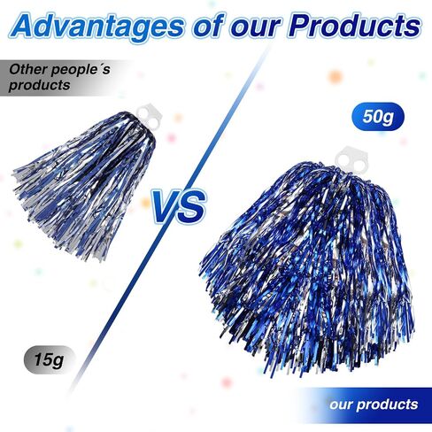 Thenshop التشجيع بوم بومس 2 حزمة المشجع فرقة حماسية متعة pompoms تهتف اليد الزهور بومبومات المعاد in Kuwait