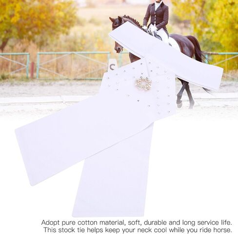 Horse Riding Stock Tie Equestrian Competition Neckwear Pre Tied Riding Stock Tie for Cotton Horse Show Tie Equestrian Show Contest in Saudi Arabia