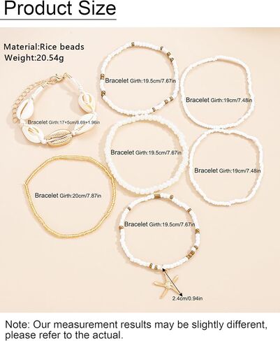 3 Pcs Shell Anklets Bracelets for Women Summer Sea Shell Starfish Ankle Bracelet Set Adjustable Handmade Boho Beaded Anklets Beach Surfer Foot Jewelry Accessories in Saudi Arabia