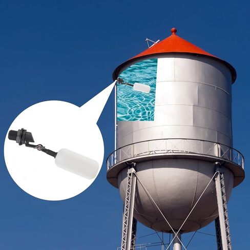 YajuPavilion"1/2 Inch AquaPulse Automatic Water Filler – Adjustable Float Ball Valve for Ponds & Livestock Troughs – Automatic Water Level Control – Durable Plastic – Easy Install (3-Pack)" in Saudi Arabia