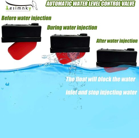 Water Trough Float Valve for Stock Tank, Automatic Water Level Control Valve for Livestock Water Trough Float Valve Fits Standard 3/4" Garden Hose for Tank, Swimming Pool, Pond, Livestock Troughs in Saudi Arabia
