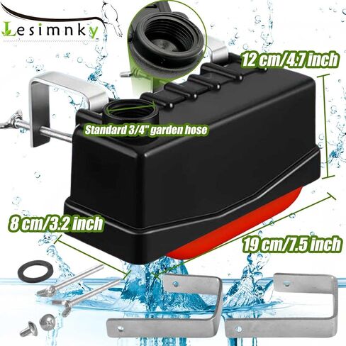 Water Trough Float Valve for Stock Tank, Automatic Water Level Control Valve for Livestock Water Trough Float Valve Fits Standard 3/4" Garden Hose for Tank, Swimming Pool, Pond, Livestock Troughs in Saudi Arabia