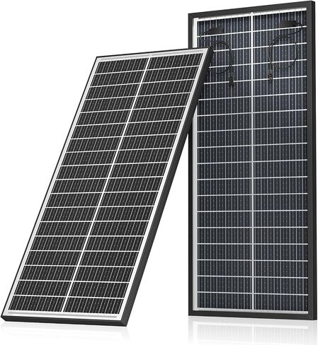 200W لوحة شمسية ثنائية الجبال ، 2pcs 100 واط ، N-type 18bb أحادي البلورة ، 25.4 ٪ الكفاءة ، شاحن طاقة وحدة 12V/24V للربع ، القوارب ، المقصورة ، التخييم والتعليقات خارج الشبكة in Kuwait