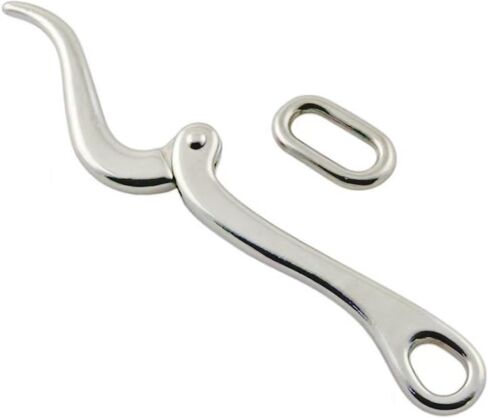 4" Marine Stainless Steel 316 Boat Pelican Hook & Eye with Quick Release Link, Life Rafts Ship Link Shackle Lifeboat Climbing Buckle (4Pack) in Saudi Arabia