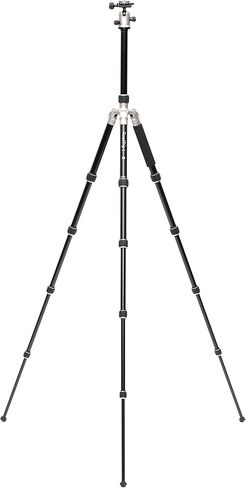 Benro Mefoto Roadtrip Travel Tripod و Ballhead و Monopod باللون الأسود ، 1 سلسلة من الألومنيوم ، 4 أقسام أرجل ، أقفال الساق الملتوية ، حالة حمل مبطنة (BMRTABLK) in Kuwait