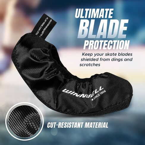 Winnwell Premium Skate Guards Protective, Cut-Resistant, Water-Resistant Covers for Ice Hockey and Figure Skates in Saudi Arabia