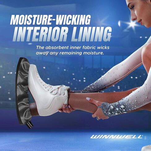 Winnwell Premium Skate Guards Protective, Cut-Resistant, Water-Resistant Covers for Ice Hockey and Figure Skates in Saudi Arabia