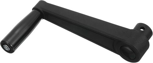 Uxcell 10x105mm (Dia x L) مقبض آلة العجلة الدوارة ، استبدال قبضة المخرطة العالمية لآلة طحن المخرطة ، الأسود (ثقب مربع) in Saudi Arabia