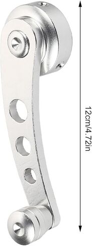 نافذة مقابض مجموعة التثبيت ، حزمة من 2 سبيكة نافذة نافذة مقبض Riser Winder Crank استبدال Winder Crank مقبض مناسبة للسيارة الكلاسيكية ، تناسب السيارة الكلاسيكية (الفضة) in Kuwait