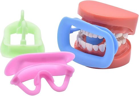 2 Pcs Silicone Mouth Opener, Dental Cheek Retractor for Teeth Whitening,Reusable Intraoral Lip Retractor (Pink) in Saudi Arabia