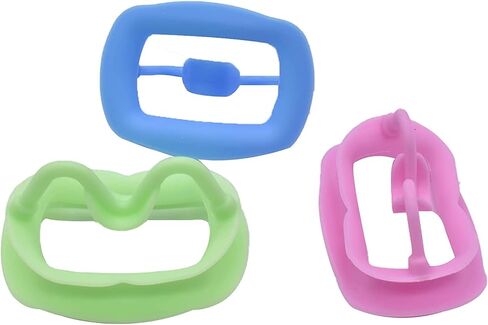 2 Pcs Silicone Mouth Opener, Dental Cheek Retractor for Teeth Whitening,Reusable Intraoral Lip Retractor (Pink) in Saudi Arabia