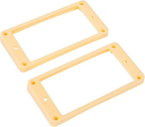 Banworks Humbucker Rings Plastic Slanted Top Curved Bottom Humbucker Pickup Covers 7.5x10mm Guitar Pickup Frame for Epiphone Les Paul LP Style Electric Guitars Pack of 2 JT/SYQG-20 Cream in Saudi Arabia