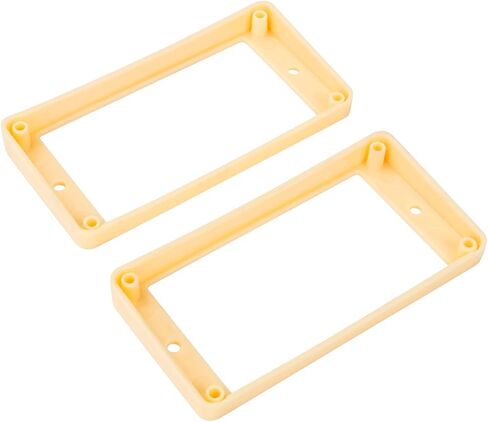 Banworks Humbucker Rings Plastic Slanted Top Curved Bottom Humbucker Pickup Covers 7.5x10mm Guitar Pickup Frame for Epiphone Les Paul LP Style Electric Guitars Pack of 2 JT/SYQG-20 Cream in Saudi Arabia