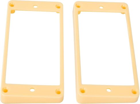 Banworks Humbucker Rings Plastic Slanted Top Curved Bottom Humbucker Pickup Covers 7.5x10mm Guitar Pickup Frame for Epiphone Les Paul LP Style Electric Guitars Pack of 2 JT/SYQG-20 Cream in Saudi Arabia