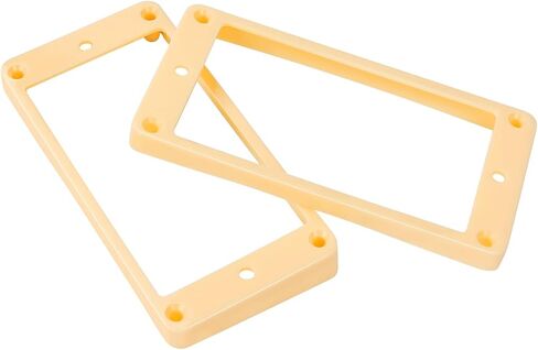 Banworks Humbucker Rings Plastic Slanted Top Curved Bottom Humbucker Pickup Covers 7.5x10mm Guitar Pickup Frame for Epiphone Les Paul LP Style Electric Guitars Pack of 2 JT/SYQG-20 Cream in Saudi Arabia