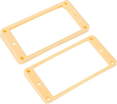 Banworks Humbucker Rings Plastic Slanted Top Curved Bottom Humbucker Pickup Covers 7.5x10mm Guitar Pickup Frame for Epiphone Les Paul LP Style Electric Guitars Pack of 2 JT/SYQG-20 Cream in Saudi Arabia