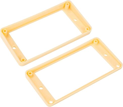 Banworks Humbucker Rings Plastic Slanted Top Curved Bottom Humbucker Pickup Covers 7.5x10mm Guitar Pickup Frame for Epiphone Les Paul LP Style Electric Guitars Pack of 2 JT/SYQG-20 Cream in Saudi Arabia