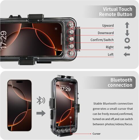 Aluminum Alloy Waterproof Diving Housing for GoPro Hero 4K - 263FT/80M Underwater Case with Mount, Protective Dive Case Shell Compatible for Hero 4K 2024 Action Camera Accessories Kit in Saudi Arabia