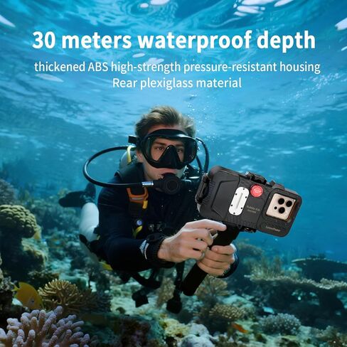 Aluminum Alloy Waterproof Diving Housing for GoPro Hero 4K - 263FT/80M Underwater Case with Mount, Protective Dive Case Shell Compatible for Hero 4K 2024 Action Camera Accessories Kit in Saudi Arabia