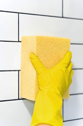 Tile Doctor Multipurpose Sweepex Sponge Made with Polyester Pack of 6 - Ideal for Bathroom, Kitchen & Floor Cleaning - Non-Scratch Sponge - Non Abrasive - (Yellow) in Saudi Arabia