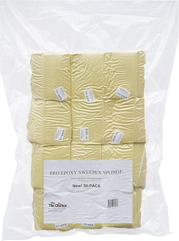 Tile Doctor Multipurpose Sweepex Sponge Made with Polyester Pack of 6 - Ideal for Bathroom, Kitchen & Floor Cleaning - Non-Scratch Sponge - Non Abrasive - (Yellow) in Saudi Arabia