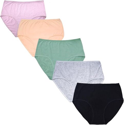 سراويل داخلية للسيدات للملابس الداخلية للسيدات للسيدات XL-5XL بالإضافة إلى سراويل داخلية للنساء 5 عبوات. in Kuwait